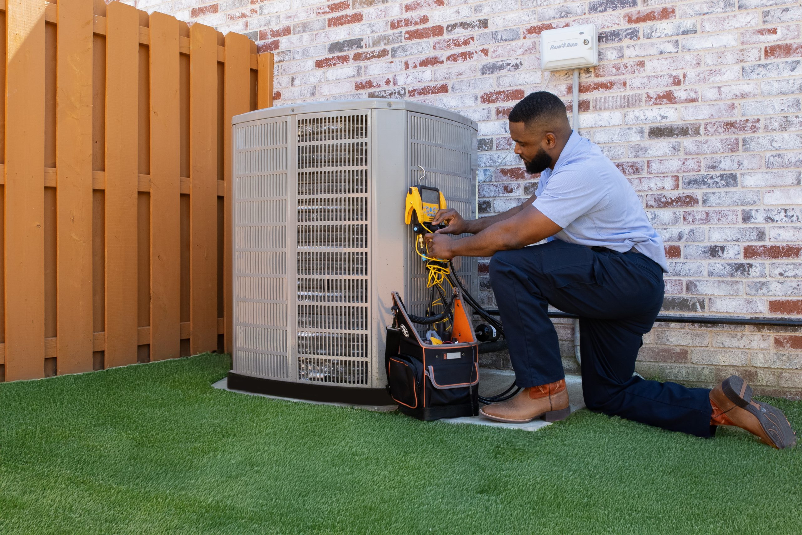 AC unit overdue for tune-up