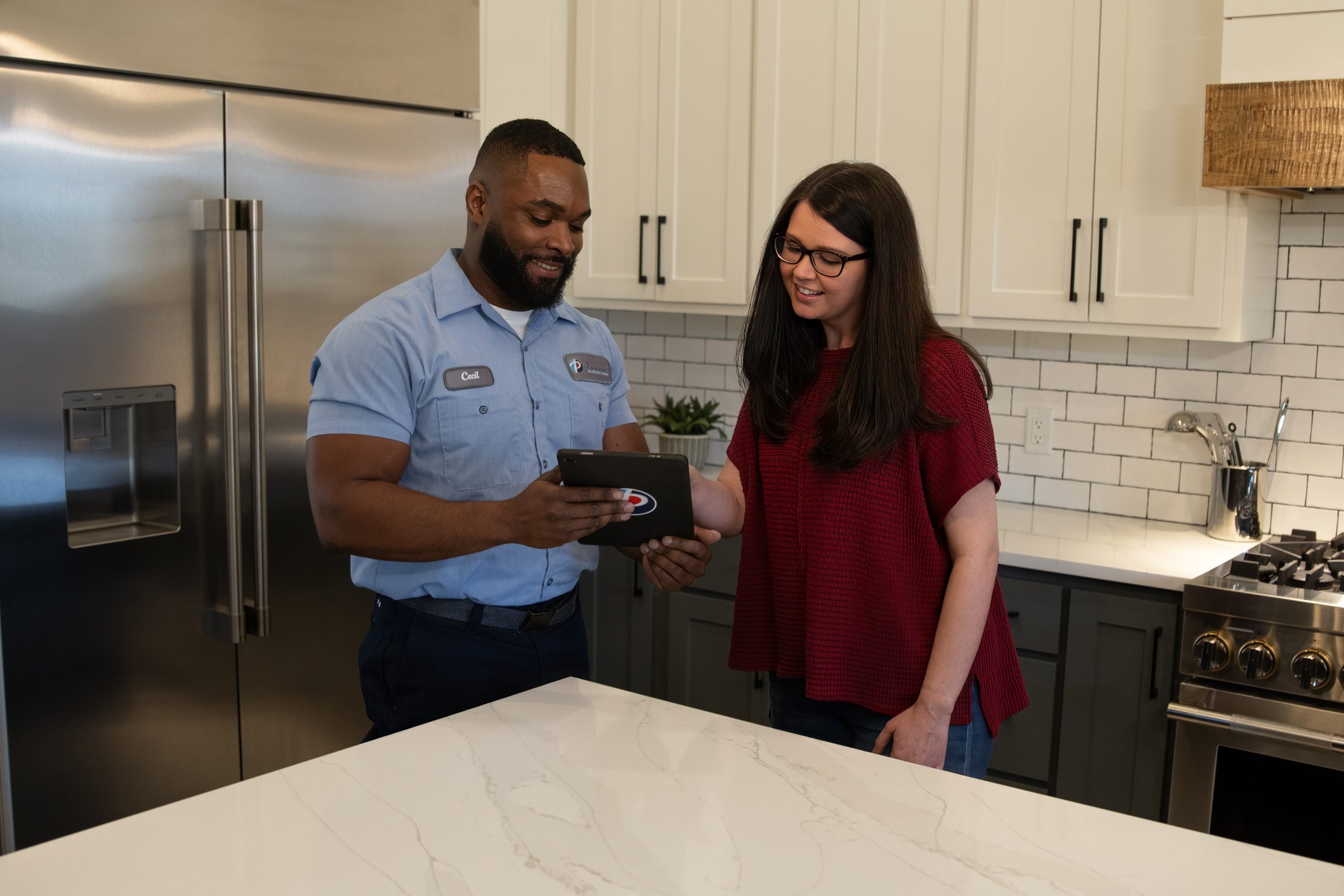 New homeowner getting AC baseline inspection